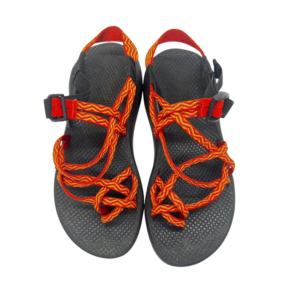 CHACO ZX/2 YAMPA VIBRAM‎ Womens Sz 9 Orange Hiking River Water Sandals J104018